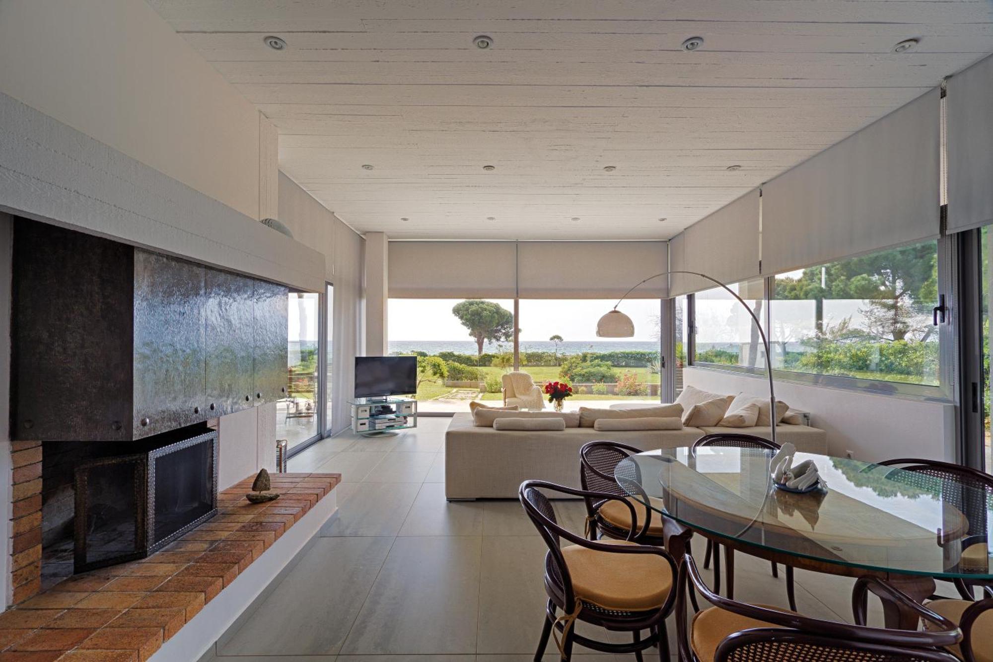 Beachfront Villa Hoopoe Schinias, Marathon Exterior foto